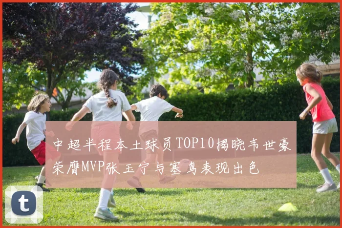 中超半程本土球员TOP10揭晓韦世豪荣膺MVP张玉宁与塞鸟表现出色
